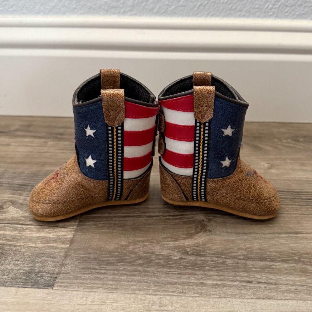 American Flag Cowboy Boots - Infant